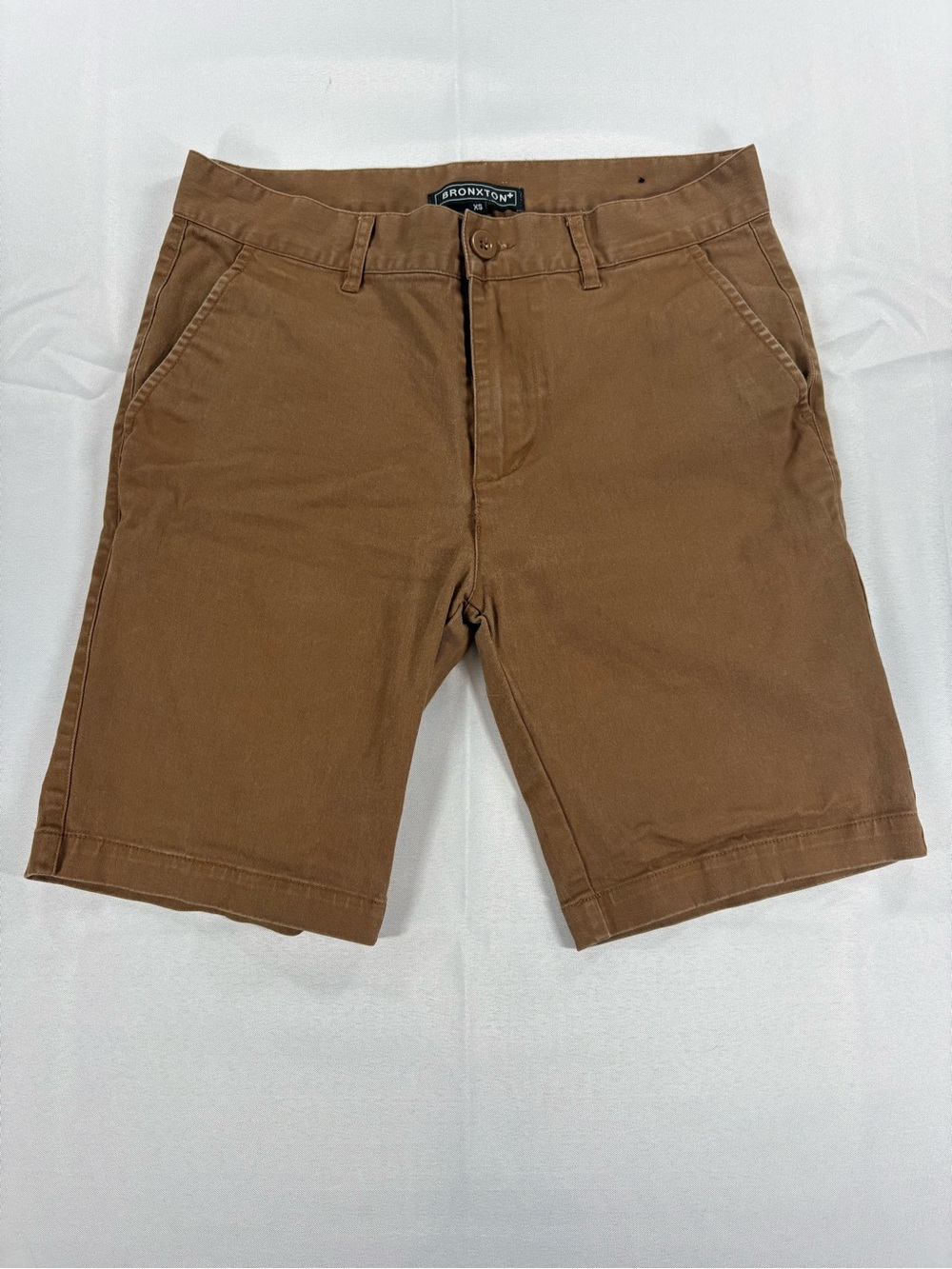 Bronxton Brown Stretch Chino Shorts Men’s XS - Picture 1 of 8